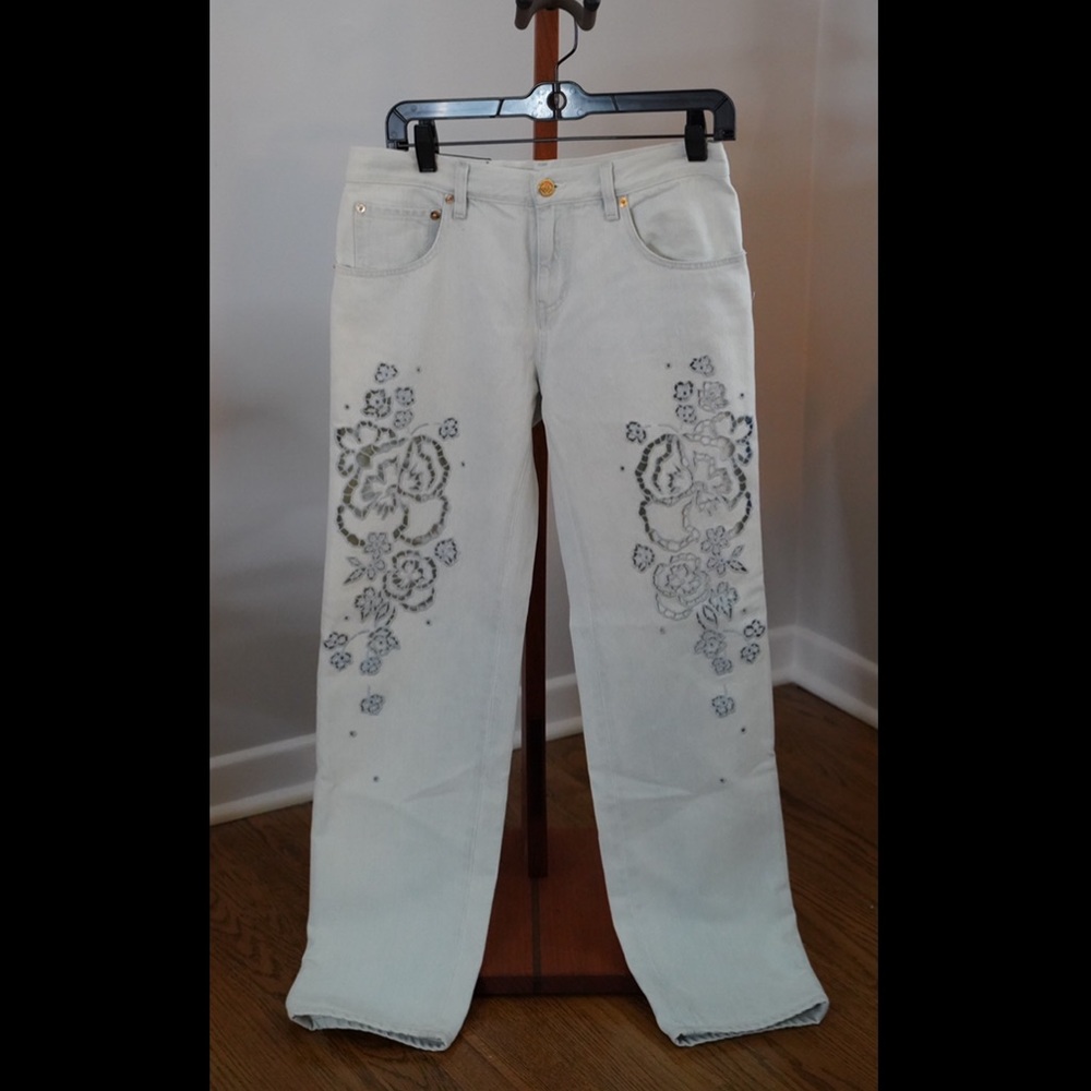 Roberto Cavalli Laser Cut Denim